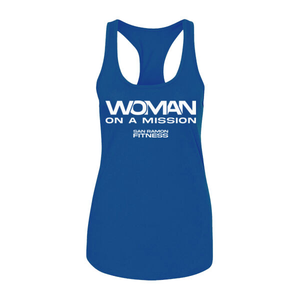 WOMAN ON A MISSION - WOMEN'S FITTED TANK - $BR6T74$ Thumbnail