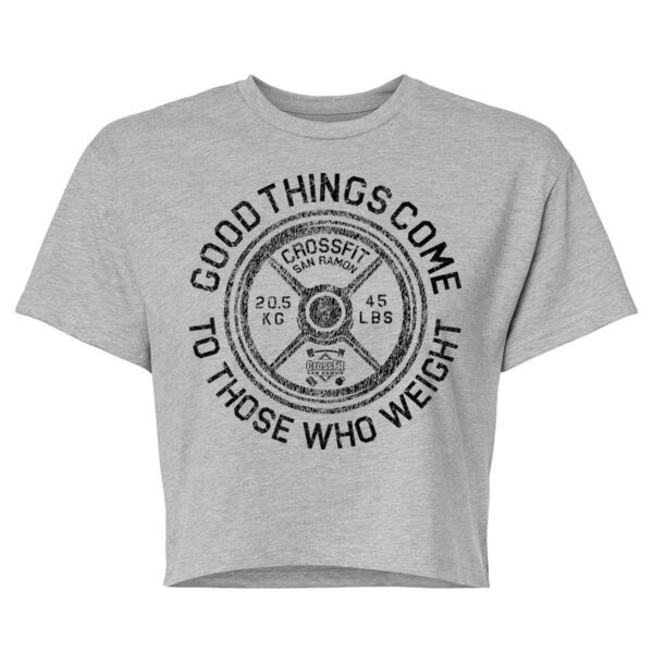 THOSE WHO WEIGHT - WOMEN'S CROP T-SHIRT Thumbnail